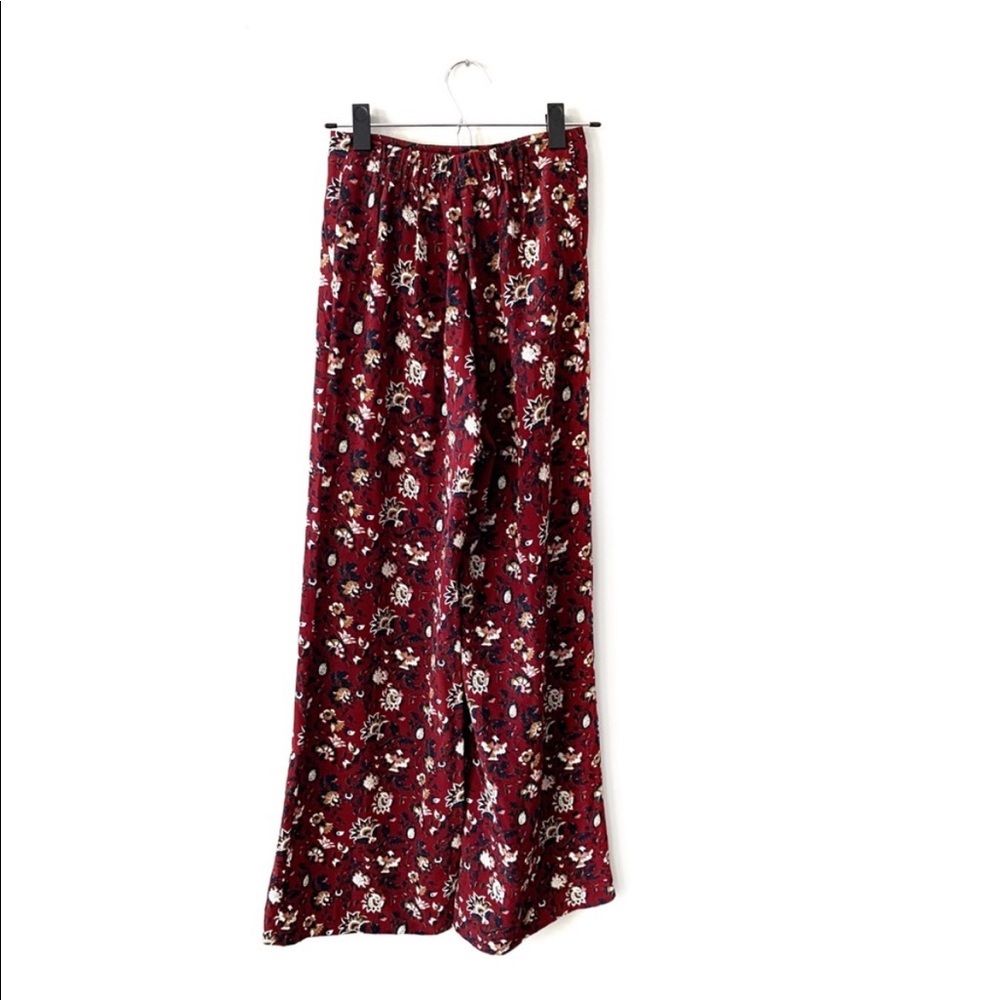 Veronica Beard Silk High Rise Floral Wide Leg Flare Pants Women’s Size 2 - Picture 4 of 10